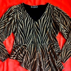 Gold and Black Melanie Lyne Top